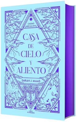 Portada de Casa de cielo y aliento, de Sarah J. Maas, volumen 2 de la saga Ciudad Medialuna
