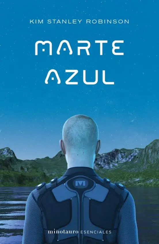 Portada de Marte azul, de Kim Stanley Robinson, volumen 3 de la saga Trilogía de Marte