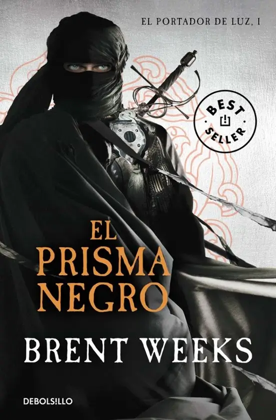 Portada de El prisma negro, de Brent Weeks, volumen 1 de la saga El Portador de Luz