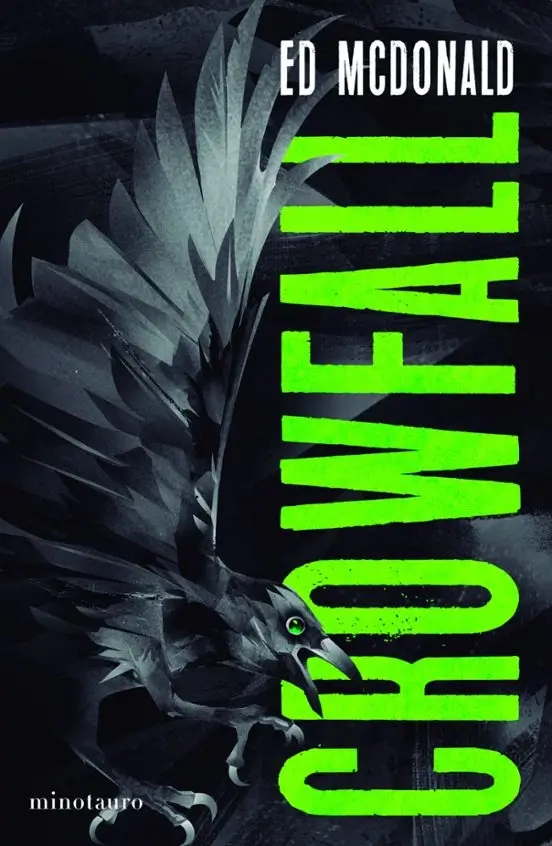 Portada de Crowfall, de Ed McDonald, volumen 3 de la saga La Marca del Cuervo