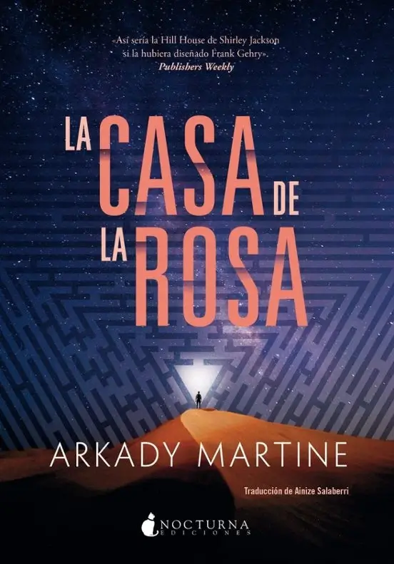 Portada de La casa de la rosa, de Arkady Martine