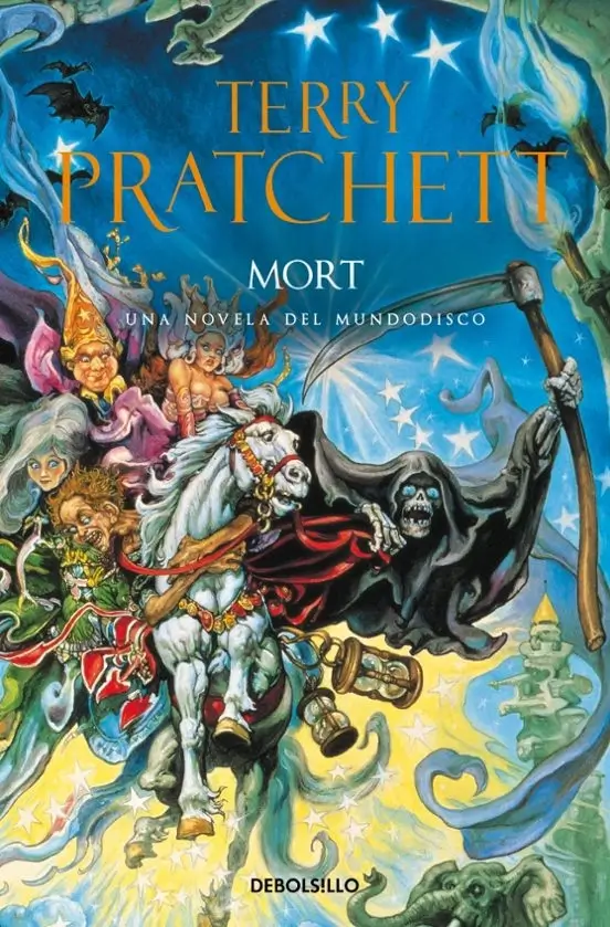 Portada de Mort, de Terry Pratchett, volumen 4 de la saga Mundodisco