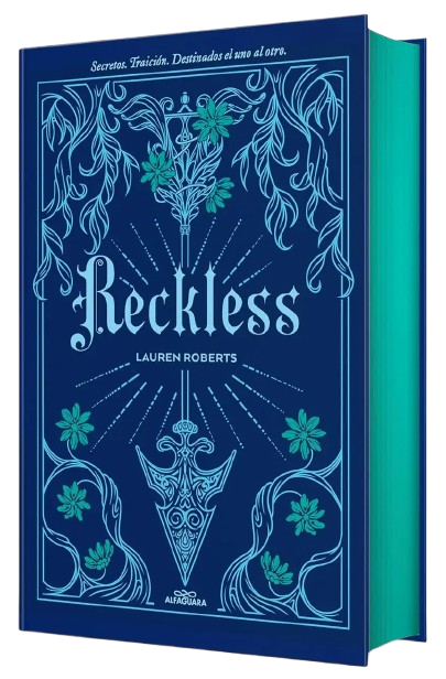 Portada de Reckless, de Lauren Roberts, volumen 2 de la saga Powerless