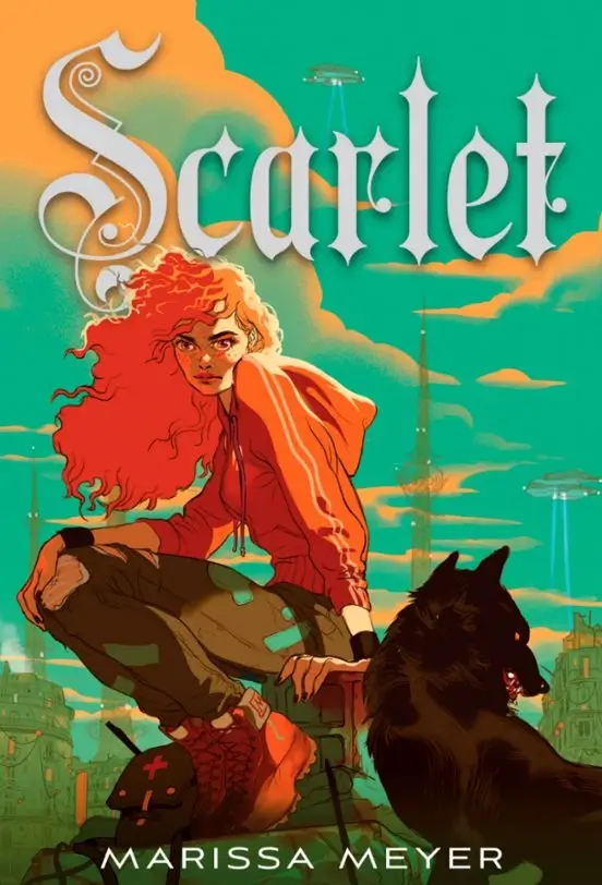 Portada de Scarlet, de Marissa Meyer, volumen 2 de la saga Las Crónicas Lunares