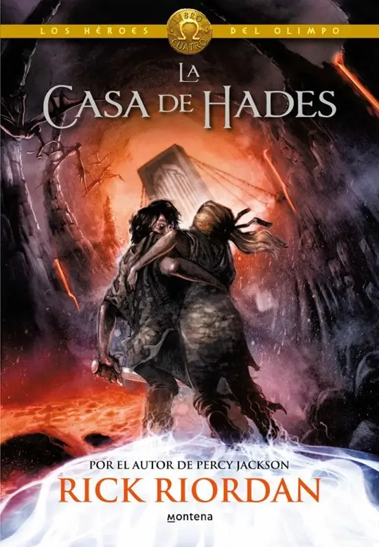 Portada de La casa de Hades, de Rick Riordan, volumen 4 de la saga Los Héroes del Olimpo