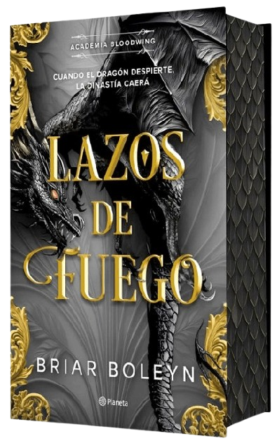 Portada de Lazos de fuego, de Briar Boleyn, volumen 2 de la saga Academia Bloodwing