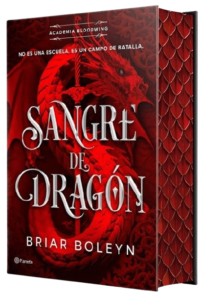 Portada de Sangre de dragón, de Briar Boleyn, volumen 1 de la saga Academia Bloodwing